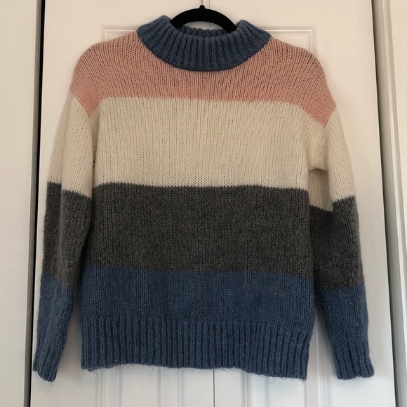 Colorblock Striped Sweater - Picture 4 of 5